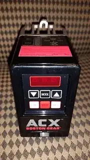 BOSTON GEAR ACX2003 DRIVE 1 OR 3 PHASE 208-230VAC 1/3HP AC INVERTER