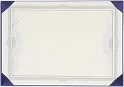 KALLORY Diploma Frame Blank Certificate Holder Made of Paper and Silk for School College and Award Certificates