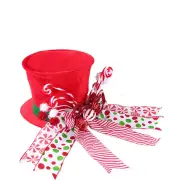 NNEOBA Christmas Tree Topper Hat with Bow Ribbon