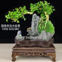 在飛比找蝦皮購物優惠-♣流水版老樁六月雪盆景植物室內樹樁福建茶盆栽綠植山水假山小造