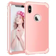MCC Impact iPhone Xs Max Shockproof 3in1 Rugged Case Cover Apple XsMax [Rose Gold]