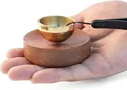 Mini Singing Bowl Set | Beautiful Sound and Look | Little Tibetan Singing Bowl Instrument | Easy To Play | Chakra Therapy, Hand Beaten | Creates Beautiful Sound for Healing, Meditation & Relaxation