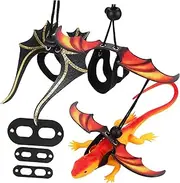Yardwe Outdoor Gecko Leash Lizard Harness Reptile Traction Rope Bearded Dragon Leashes Pet Supplies