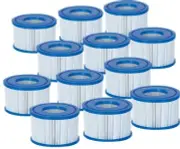 12 Pack Bestway Coleman Type VI Spa Filter Cartridge for Lay-Z-Spa 90352