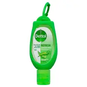 Dettol Instant Hand Sanitiser Refresh With Aloe Vera Clip On 50ml