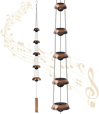 Bell Wind Chimes for outside Clearance, Temple Windchimes Outdoors W/5 Copper Be