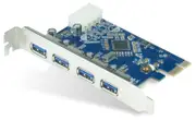 Astrotek PCI-E To 4xFemale USB-A 3.0 5Gbps Add-on Expansion Card Hub For Desktop