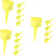 YARNOW 3sets Plastic Rain Gauge Replacement Tube Outdoor Water Gauge Portable Rain Measure for Yard 5pcs*3