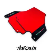 AutoWin Red Car Mats for Ferrari 360 Modena with Alcantara Leather IT Edition (for: Ferrari)