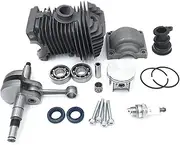 XXUMKL Fit for S-t-i-h-l 023 025 MS230 MS250 Chainsaw Engine Carburetor Carburetor Cylinder Assembly 42.5Mm Cylinder Piston Crankshaft
