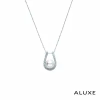 在飛比找momo購物網優惠-【ALUXE 亞立詩】18K金 天然淡水珍珠 鑽石項鍊 幸運