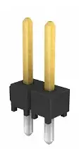 Pack of 4 TSW-102-07-S-S Connector Header Through Hole 2 position 0.100" (2...