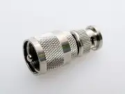 2 PCS UHF PL259 PL-259 Male Plug to BNC Male Straight Connector Adapter
