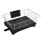 Large Kitchen Sink Dish Drainer Rack With Drip Tray And Plate Cutlery Holder