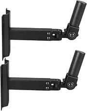 2X Wall Mounted Speaker Bracket Metal Speaker Support Space Saving Speaker Wall Brackets for Bedroom Office Audio Accessories