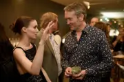 Rooney Mara composer Carter Burwell at the reception for the premi - Old Photo