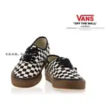 正品韓國 VANS 美版 AUTHENTIC 格子 方格 棋盤格 黑白格 膠底 咖啡底 低調休閒款 US8～11