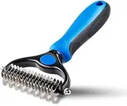Pet Grooming Undercoat Rake, 2-Sided Dematting Comb for Dogs and Cats, Hair and Tangle Remover