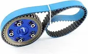 Adjustable Cam Gear Pulley + Timing Belt 104T Compatible With Civic 1.6L D16 D16Y7 D16Z6 D16Y5 D16Y8 92-00