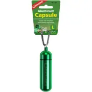 Coghlan's Aluminum Capsule with Carabiner, Watertight Seal - Large 1.2 x 4.3 in"
