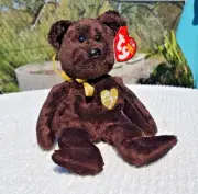Ty Beanie Babie Bear 2003 Signature Bear NWT (10 Years)