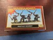 Minotaur Regiment W/ Lord & Standard Bearer Metal Warhammer Fantasy GW