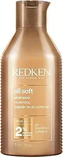 Redken All Soft Argan Oil Shampoo | Gently Cleanses & Moisturises Dry, Brittle Hair | Hydrate and Nourish Dry Hair | Adds Intense Softness & Shine | 300ml