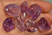 7 AMETHYST TUMBLED STONES 44g Healing Crystals, Stress, Protection, Sobriety