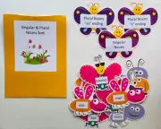 Teacher Made Literacy Center Learning Resource Game Singular & Plural Nouns Sort