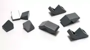Lego - Lot of 8 - Grey / Gray, Slope 45° 2 x 1, Slope 30° 1 x 1 x 2/3