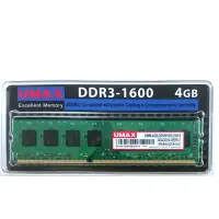 在飛比找Yahoo奇摩購物中心優惠-UMAX DDR3-1600 4GB 256X8 桌上型記憶