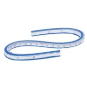 Flexible Measuring Ruler, Double Sided Flexible Vinyl Curve Ruler