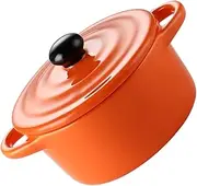 UTHCLO Children's Ceramic Bowl Double Ear Grilled Bowl Safe Easy to Clean for Boys and Girls