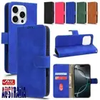 For iPhone 16e 16 15 14 13 12 11 Pro Max XR 8Plus Flip Leather Case Wallet Cover
