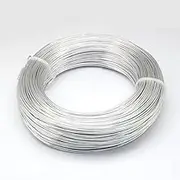 DanLingJewelry 52.4 Feet Silver Aluminum Craft Wire 6 Gauge 4mm Round Bendable Metal Craft Wire for DIY Manual Arts Jewelry Making