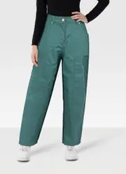Teal Cargo Trousers