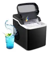 Auseo Portable Ice Maker Countertop , with ice scoop and basket