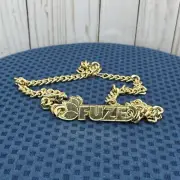 Mr T. FUZE Iced Tea Drink Promo Fake Gold Bling Logo Chain Coca-Cola