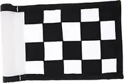 Veemoon Practical Golf Training Flag Portable Checkered Practice Flag for Indoor Putting Space Saving Design Lightweight and Easy to Install for Golf Training Sessions