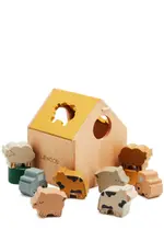 Liewood Kids Ludwig Wooden Puzzle House - Multicoloured - One Size ONE SIZE