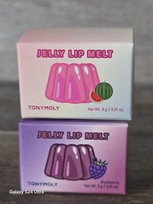 Set of 2 TonyMoly Jelly Lip Melt Mask Blackberry & Watermelon ••SEALED