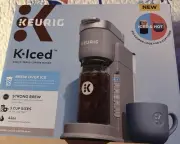 Keurig K-Iced Plus Coffee Maker – Moon Light Gray, New Great Value Read Picture
