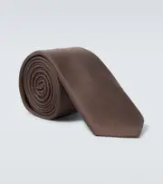[Dolce & Gabbana] Dolce & Gabbana Silk twill tie One Size brown