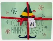 RAE DUNN from ELF "Cotton Headed Ninny Muggins" Cork Backed Placemat (SET OF 4)