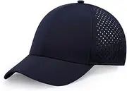 [BUTITNOW] Men's Oversize XXL Baseball Cap Adjustable Performance Snapback Hat Laser Perforated Cap Plus Size for Big Head