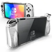 Case for Nintendo Switch OLED 2021, [Thunderbolt Series] Protective Clear Cov...