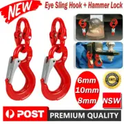 Hammerlock + Sling Hook for Vehicle Chain Caravan Trailer connecting Extend ATV