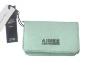 NEW Aimee Kestenberg Sammy Leather Credit Card Bifold Mint Wallet MSRP $68