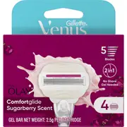 Gillette Venus Olay Comfortglide Sugarberry Razor Blades 4 pack