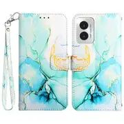 Leather Series-5 for Motorola Moto G Play (2024) 4G Case Folio Wallet Cover Marble Pattern